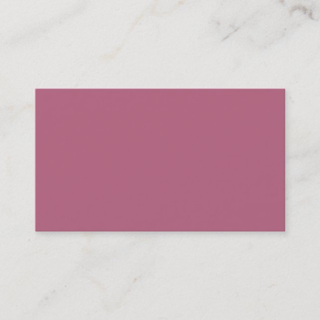 Dusty Mauve Carte de visite rose (Devant)