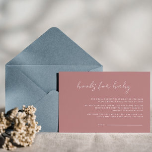 Dusty Pink Minimal livres rustiques pour bébé