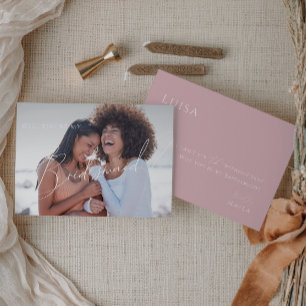 Dusty Rose Carte de proposition d'aide d'informa