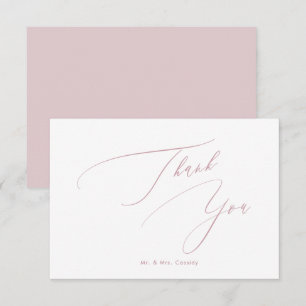 Dusty Rose couleurs DIY Luxe Script Merci