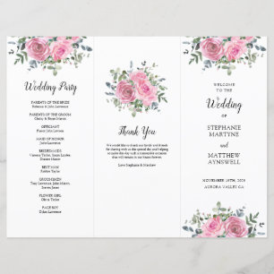 Dusty Rose Eucalyptus Ordre de service