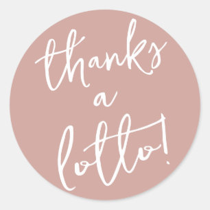 Dusty Rose Merci un Sticker Lotto