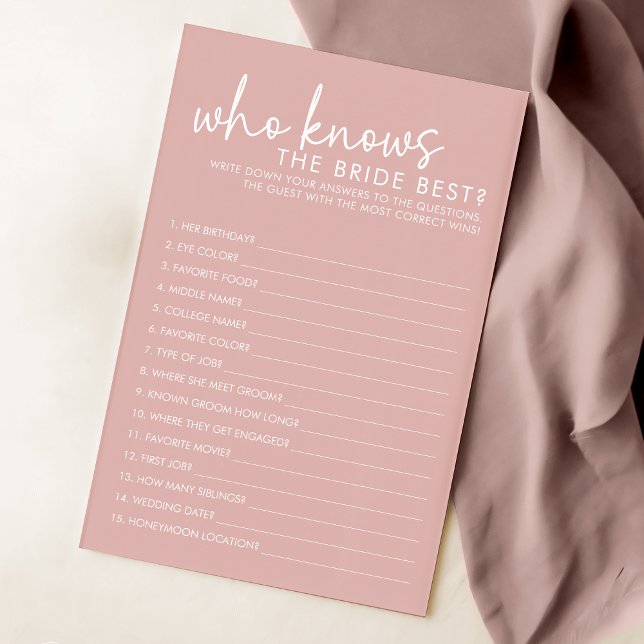 Dusty Rose Qui Connaît La Mariée Meilleur Jeu De D (Créateur téléchargé)