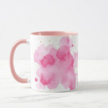 Dusty Rose Sprinkled Gold Mug