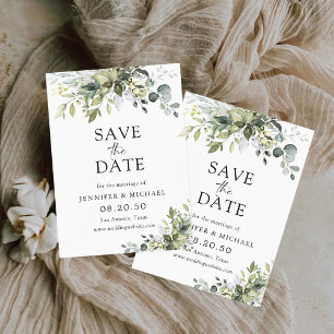 Dusty Sage Green Enregistrer La Carte Date