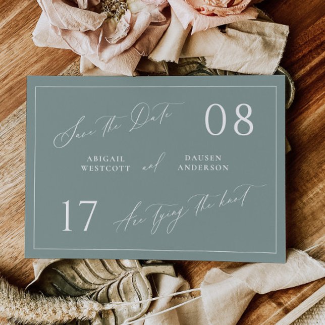 Dusty Sage Save the Date Wedding Announcement (Créateur téléchargé)