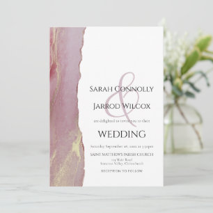 Dusty Viva Magenta Faire-part de mariage