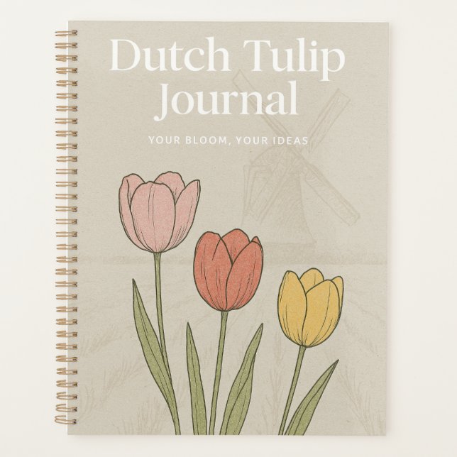 Dutch Tulip Journal: Nature-Inspired Notebook  (Devant)