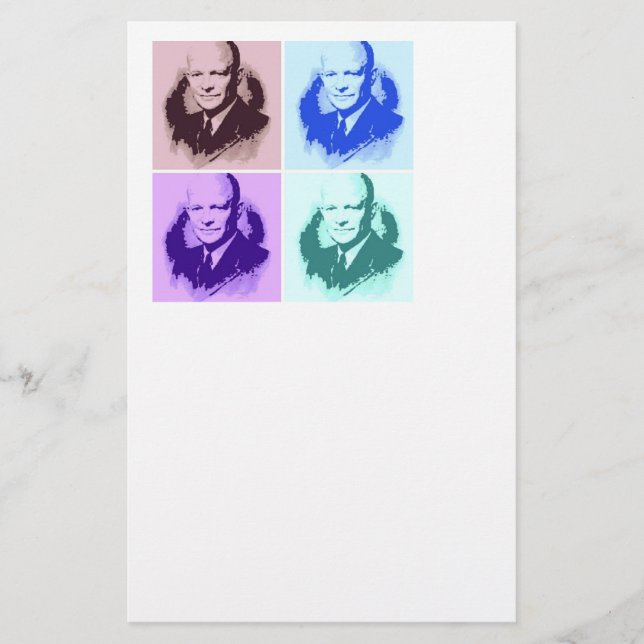 Dwight D Eisenhower Pop Art (Devant)