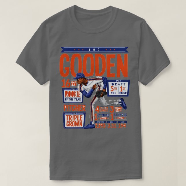 Dwight Gooden New York M Statistiques TShirt (Design devant)