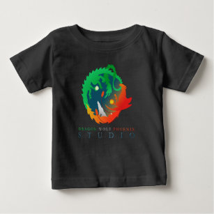 DWPstudio dragon loup phoenix t-shirt bébé