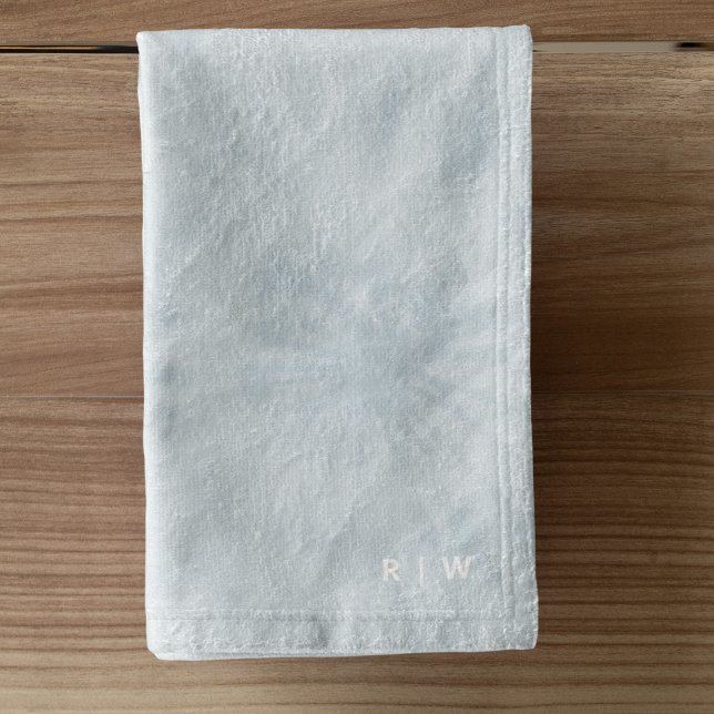 Dye | Pastel Blue Modern Stylish Monogram (Créateur téléchargé)