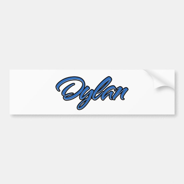 Dylan Nom bleu Autocollants (Devant)