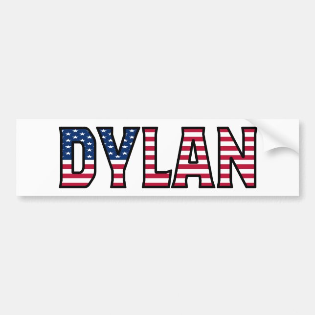 Dylan Nom Vorname USA Aufkleber Sticker Auto (Devant)