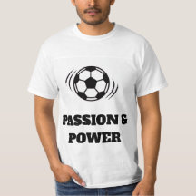 Dynamic Soccer Passion T-Shirt - Minimalist ball