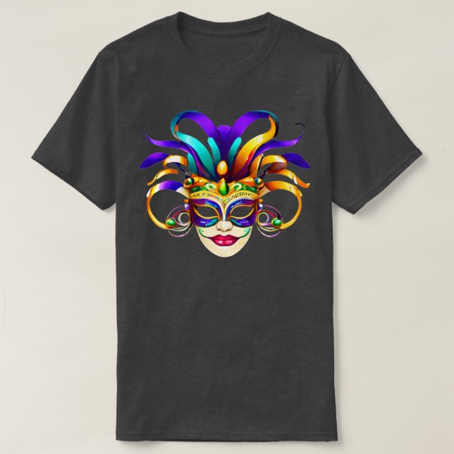 Dynamique pour Mardi Gras Revelry TShirt (Design devant)