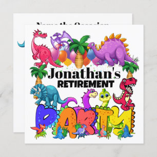 DYNAMITE-O-SAURUS DINOSAUR INVITATION