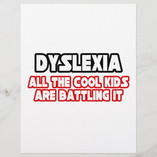 Dyslexie...Enfants Cool (Devant)