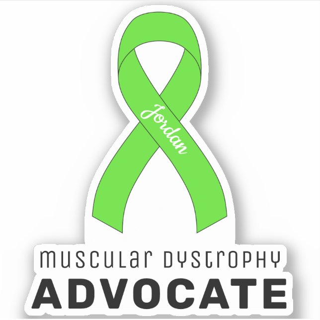 Dystrophie musculaire Avocat Vinyl Sticker (Devant)