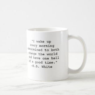 E.B. Tasse blanche de citation