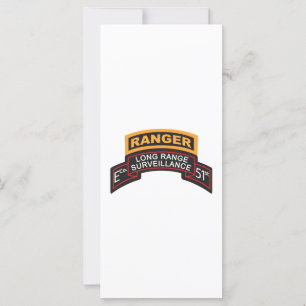 E Co 51st Infantry LRS Scroll, onglet Ranger