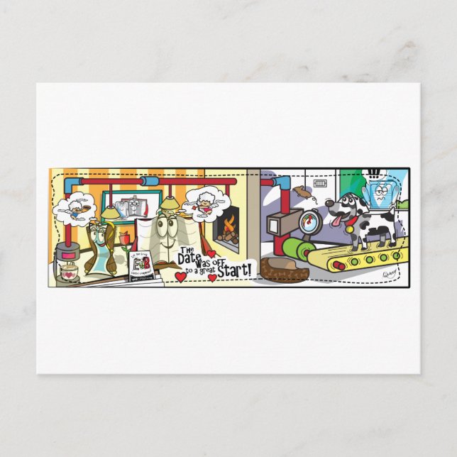 E contre B - La date se passait bien Carte postale (Devant)