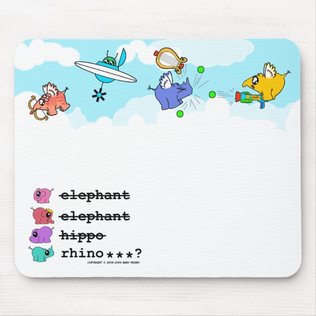 e.e.h.r… ? Tapis de souris de "petits anges" (Devant)