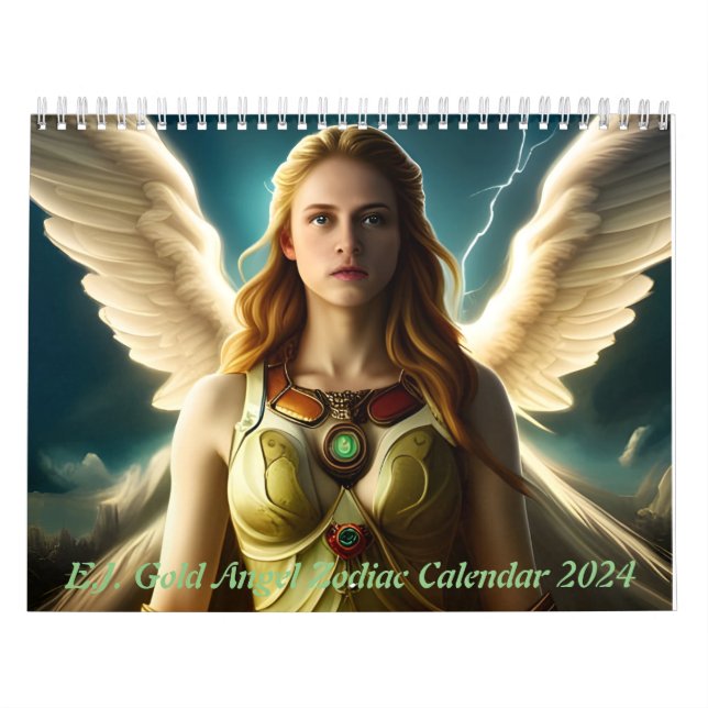 E.J. Gold Angel Calendrier Zodiac 2024 (Protection)