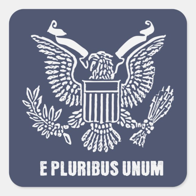E Pluribus Unum - Autocollants patriotiques (Devant)