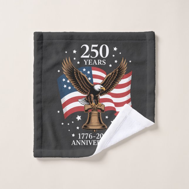 Eagle and Flag 250 Years of America 1776-2026 (Gant de toilette)