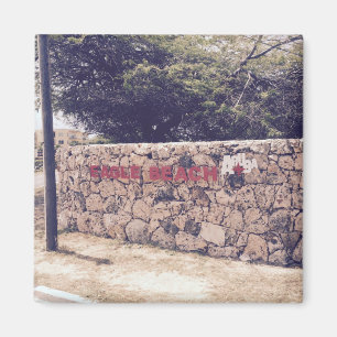 Eagle Beach - Magnet Carré de 2 pouces