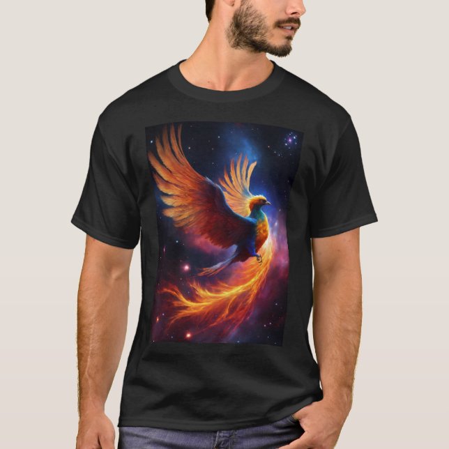 Eagle Blaze : T-shirt Fiery Design" (Devant)