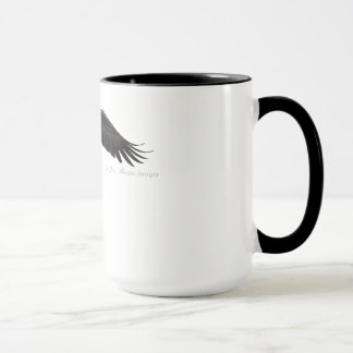 Eagle chauve montant - tasse de café