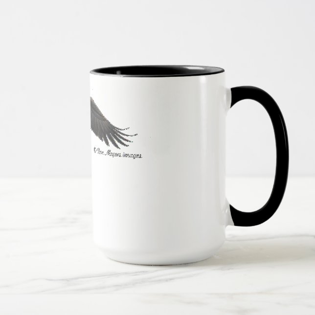 Eagle chauve montant - tasse de café (Droite)