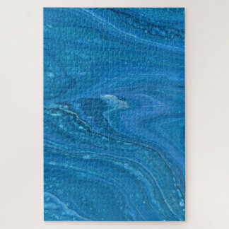 Eagle Eye 3 Puzzle Abstrait Bleu Foncé