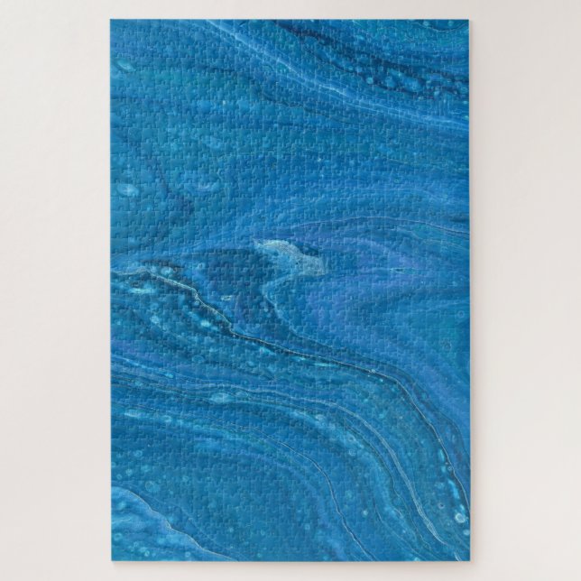 Eagle Eye 3 Puzzle Abstrait Bleu Foncé (Vertical)
