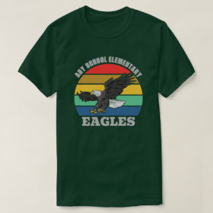 Eagle Mascot School Personnalisable T-shirt Modèle