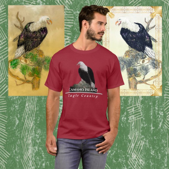 Eagle, Personnaliser City Text T-Shirt (Créateur téléchargé)