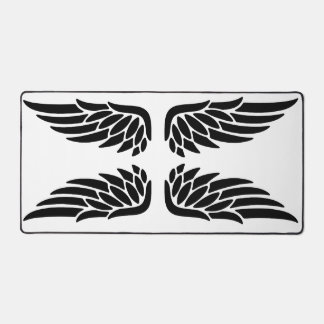 Eagle wing black&white theme desk mat