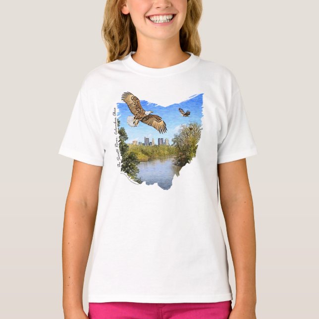 Eagles Scioto River Columbus Ohio Girls T-shirt (Devant)