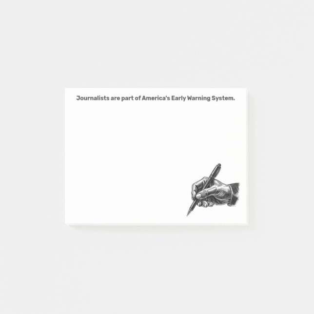 Early Warning System Journalist Post-it® Notes (Devant)
