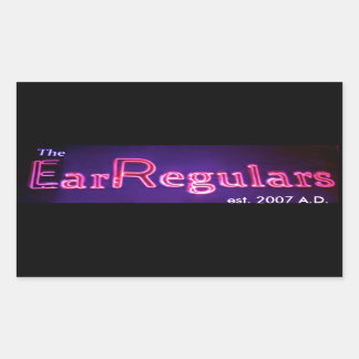 EarRegulars autocollant rectangulaire