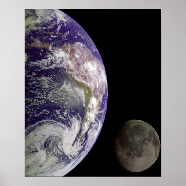 Earth and Moon poster (Devant)