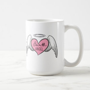 Earth Angel Big Mug - Coeur, ailes et Halo