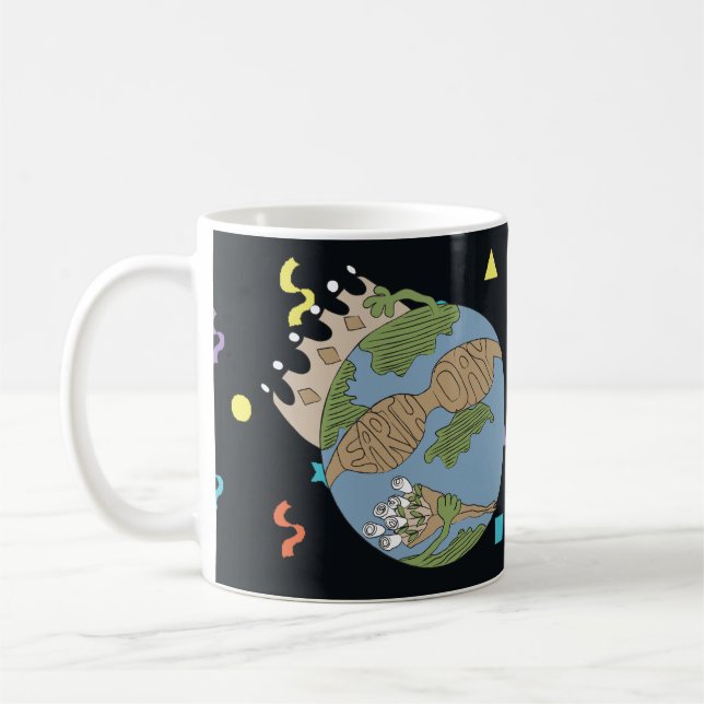 Earth Day on classic white coffee mug (Gauche)