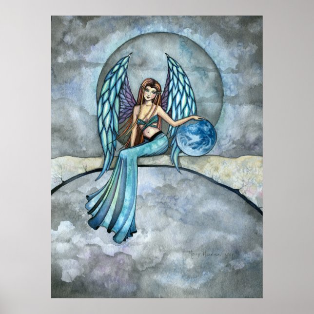 Earth Guardian Angel Fairy Poster Print (Devant)