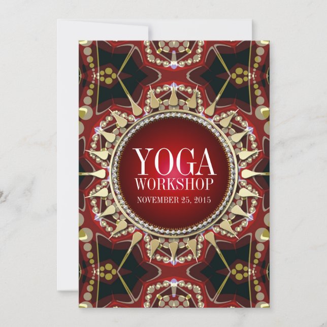 Earth Sun Shine Yoga Workshop Invitation (Devant)