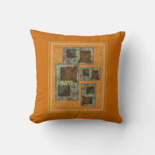 Earth Tone Abstrait American MoJo Coussin