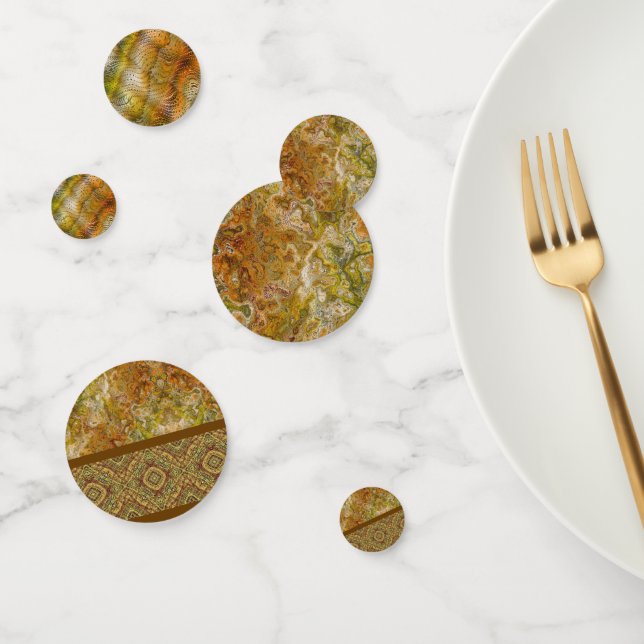 Earthtone Sampler Marble & Faux Snakeskin Confetti (Groupe)