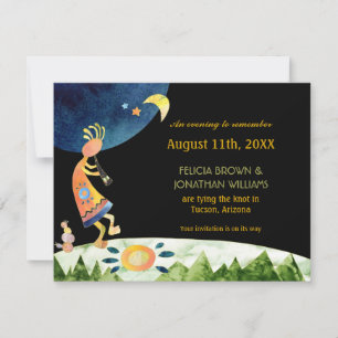 Earthy Kokopelli Wedding Enregistrer la carte de d